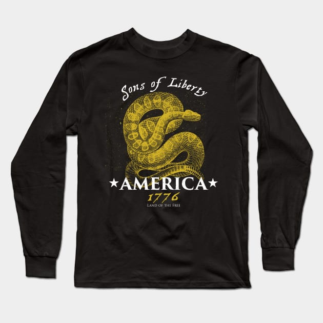 Don't tread on me Long Sleeve T-Shirt by Toby Wilkinson